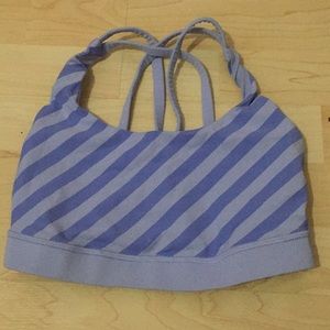 Baby blue and blue lululemon bra